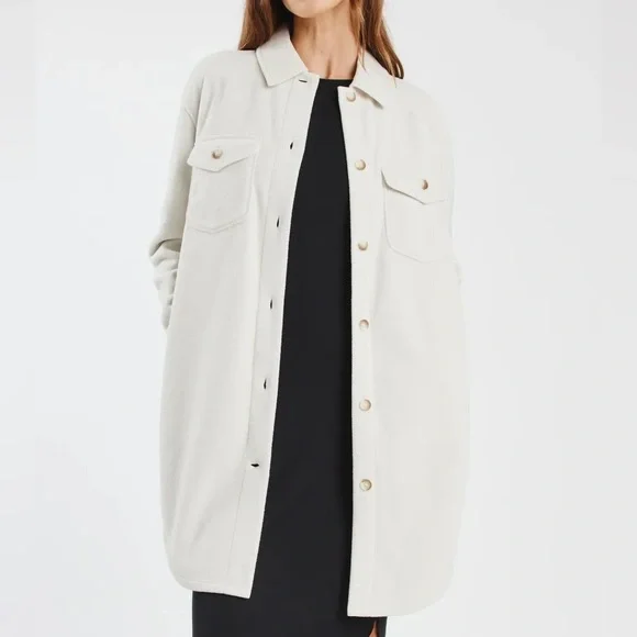 Kit and Ace Hygge Fleece Long Shirt Jacket - Picture 3 of 8